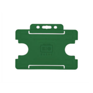 biobadge id card holder green
