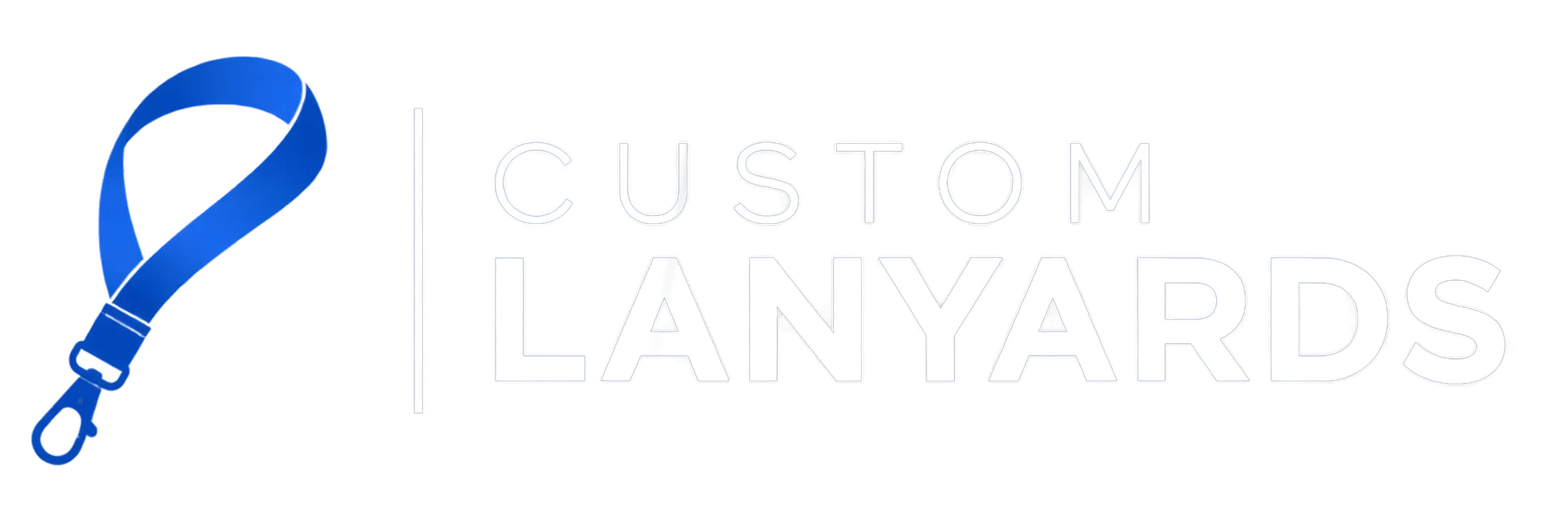 custom lanyards logo white