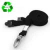 rpet black lanyards