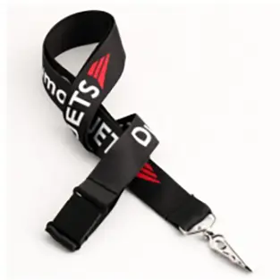 Dye-sublimated printed lanyards